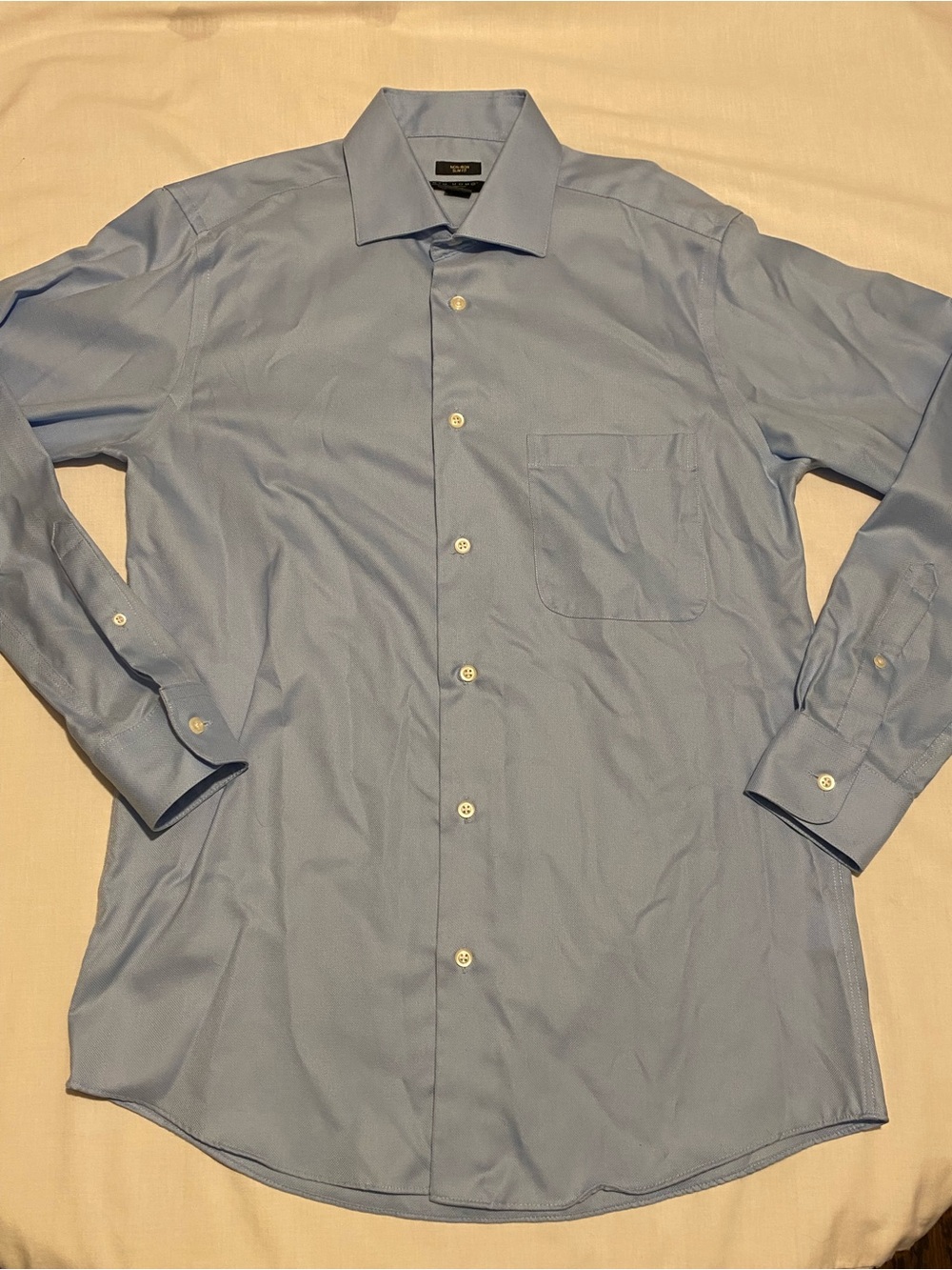 Pronto Uomo Light Blue Dress Shirt with Point Collar